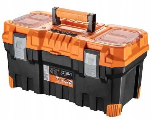 Ящик для інструменту Neo Tools, 22", органайзер в кришці, 27.6х55.4x28.6см, пластик