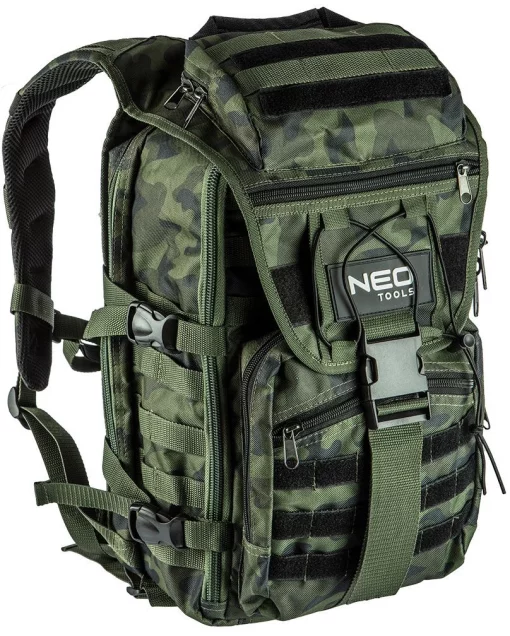 Рюкзак Neo Tools Camo, 30л, поліестер 600D, посилений, камуфляж