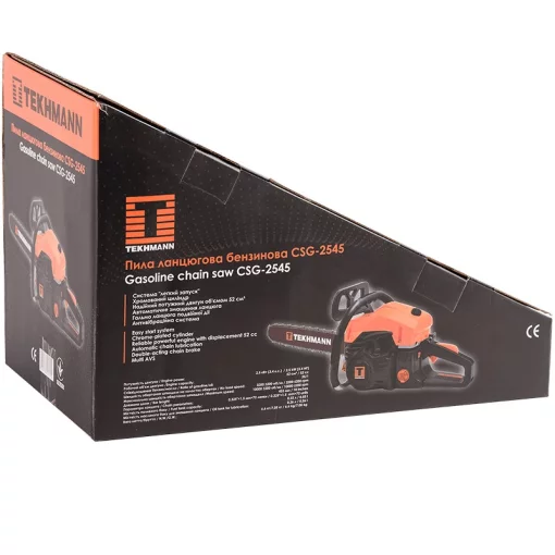 Пила ланцюгова бензинова Tekhmann CSG-2545 45см 2.5кВт/3.4л.с. 52см3 6.6кг