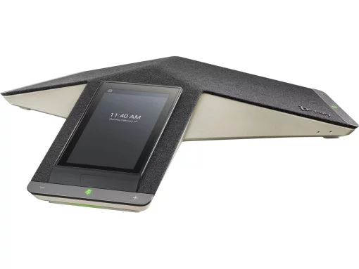 SIP-конференц телефон Poly Trio C60, 3 x Omni Mic, радіус дії 6,1 м, RJ45, USB-A, Micro USB, Bluetooth 4.2, WiFi, PoE, сертифікат Microsoft Teams, сірий