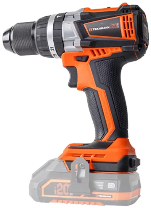 Шурупокрут-дриль акумуляторний Tekhmann TCD-65/i20 BS 20В 60Нм 0-500·2000об/хв без АКБ та ЗП