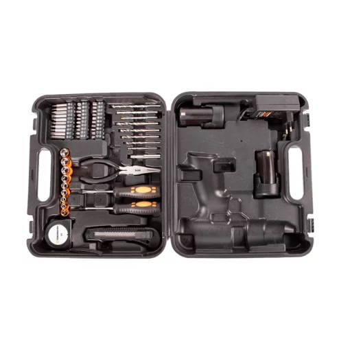 Шурупокрут-дриль акумуляторний Tekhmann TCD-12/2 BS Kit 12В 1х2А·год 30Нм 0-400·1400об/хв 1кг кейс з приляддям
