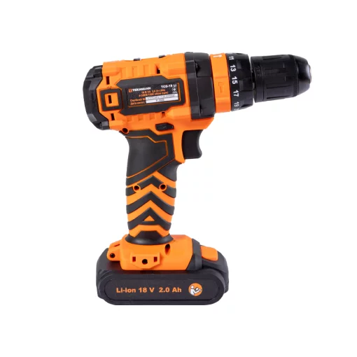 Шурупокрут-дриль акумуляторний Tekhmann TCD-18 Li 2.0 18В 1х2А·год 28Нм 0-350·1300об/хв 1.3кг кейс