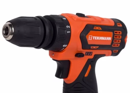 Шурупокрут-дриль акумуляторний Tekhmann TCD-12 QC Li v2.0 12В 2х2А·год 28Нм 0-400·1500об/хв 1кг кейс