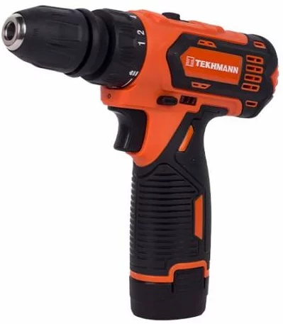 Шурупокрут-дриль акумуляторний Tekhmann TCD-12 QC Li v2.0 12В 2х2А·год 28Нм 0-400·1500об/хв 1кг кейс