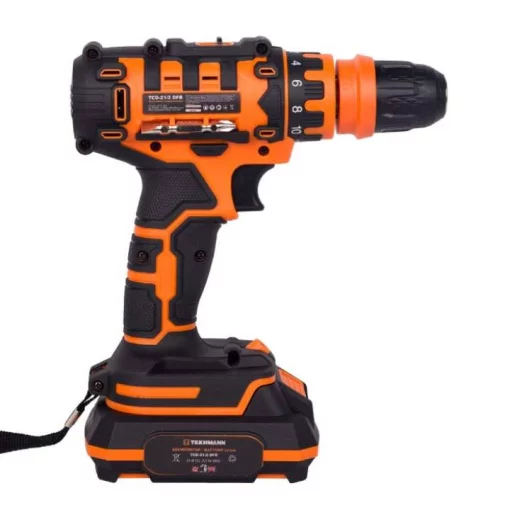 Шурупокрут-дриль акумуляторний Tekhmann TCD-21/2 DFR 21В 2х2А·год 28Нм 350·1500об/хв 1.4кг