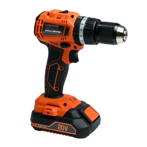 Шурупокрут-дриль акумуляторний Tekhmann TCD-45/i20 BS KITBOX 20В 45Нм 1x2.0А·год 0-400·1500об/хв 1.7кг