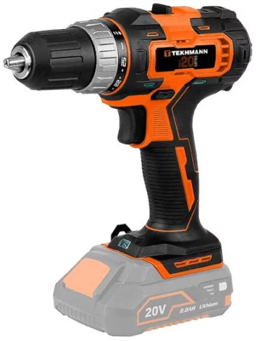 Шурупокрут-дриль акумуляторний Tekhmann TCD-35/i20 20В 35Нм 0-400·1400об/хв без АКБ та ЗП