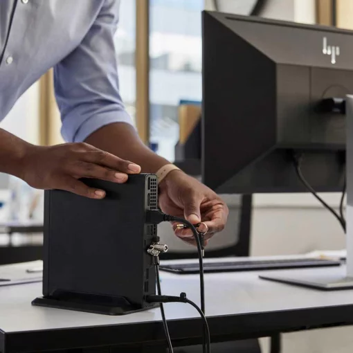 Комп'ютер персональний неттоп HP Pro 400-G9 Mini, Intel i3-13100T, 8GB, F512GB, UMA, WiFi, кл+м, 3р, DOS