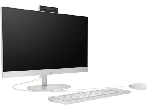 Комп'ютер персональний моноблок HP 240-G10 23.8" FHD IPS AG, Intel i3-N300, 8GB, F256GB, UMA, WiFi, кл+м, 3р, DOS, білий