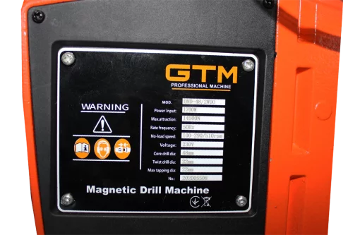Верстат свердлильний з електромагнітним тримачем 1700Вт OND-48/2WDO 100-510 об/хв. у кейсі
