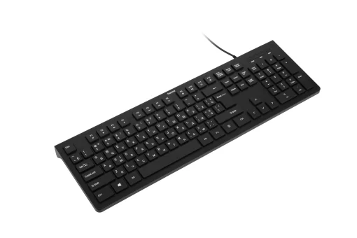 Клавіатура мембранна Hama KC-200, 105key, USB-A, EN/UKR/RU, чорний
