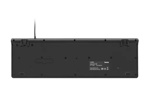 Клавіатура мембранна Hama KC-200, 105key, USB-A, EN/UKR/RU, чорний