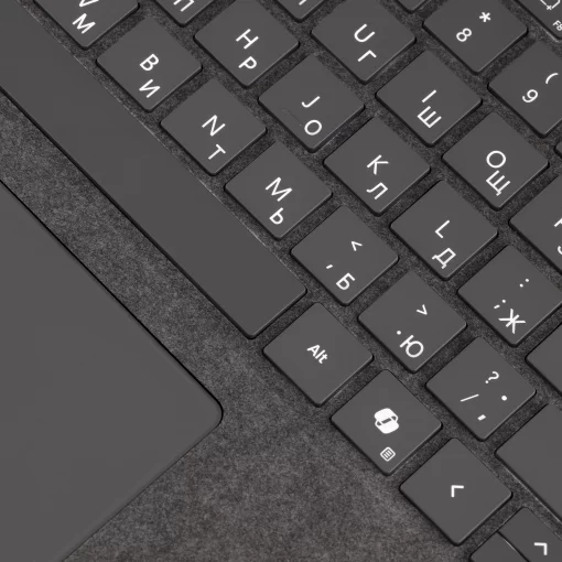 Клавіатура для планшета Surface Pro 8 - 11, Pro X зі стілусом, UKR/ENG, платинова