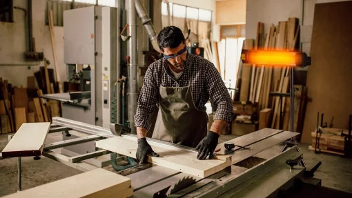 Обігрівач інфрачервоний Neo Tools, 2000Вт, 18м кв, 49.5х10.5х11см, IP65