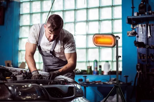 Обігрівач інфрачервоний Neo Tools, 2000Вт, 24м кв, 11.5х46х19см, IP65