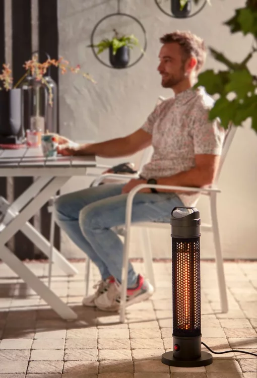 Обігрівач інфрачервоний Neo Tools, підлоговий, 1000Вт, 3м кв, 20х20х62см, IP44