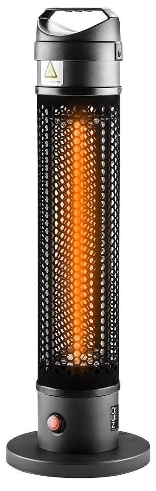 Обігрівач інфрачервоний Neo Tools, підлоговий, 1000Вт, 3м кв, 20х20х62см, IP44