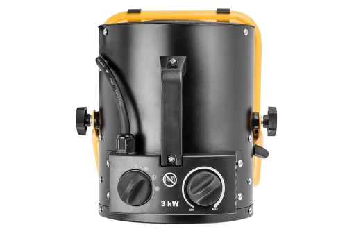 Теплова гармата електрична Neo Tools, 3кВт, 80м2, 354м3/год, нагрів. елемент - нерж. сталь, IPX4, чорний, 3.5кг