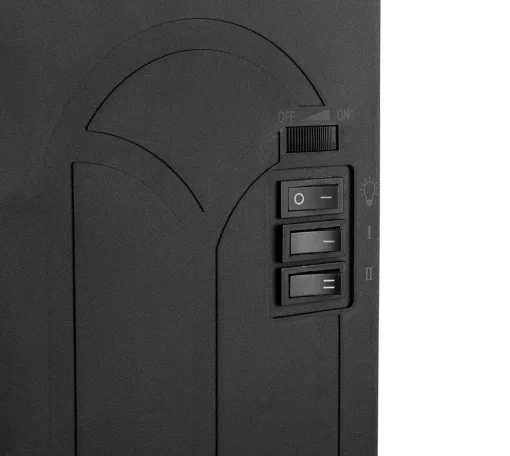 Камін електричний, декоративний Neo Tools, 30м кв, 1500Вт, керамічний нагрів. елемент (PTC), чорний