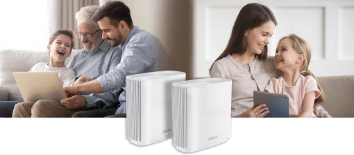 Система WiFi-Mesh ASUS ZenWiFi XT8 v2 AX6600, 3xGE LAN, 1x2.5GE WAN, 1xUSB3.1, 1мод, білий