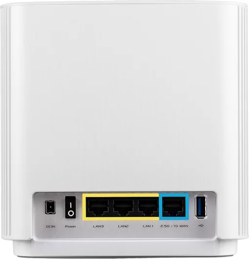 Система WiFi-Mesh ASUS ZenWiFi XT8 v2 AX6600, 3xGE LAN, 1x2.5GE WAN, 1xUSB3.1, 1мод, білий