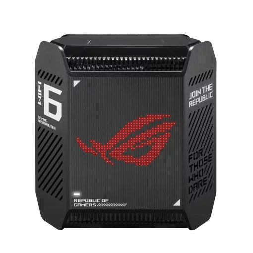 Система WiFi-Mesh ASUS ROG Rapture GT6 AX10000, 3xGE LAN, 1x2.5GE WAN, 1xUSB 3.2, 1мод, чорний