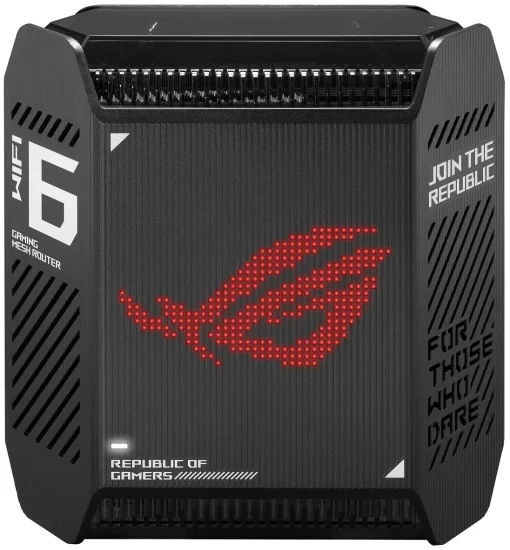 Система WiFi-Mesh ASUS ROG Rapture GT6 AX10000, 3xGE LAN, 1x2.5GE WAN, 1xUSB 3.2, 1мод, чорний