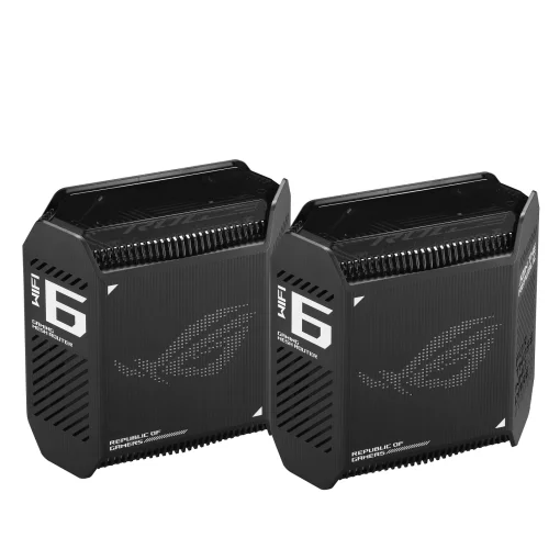 Система WiFi-Mesh ASUS ROG Rapture GT6 AX10000, 3xGE LAN, 1x2.5GE WAN, 1xUSB 3.2, 2мод, чорний