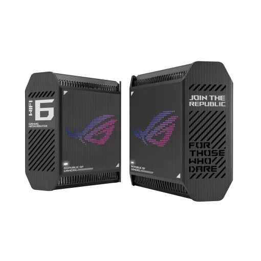 Система WiFi-Mesh ASUS ROG Rapture GT6 AX10000, 3xGE LAN, 1x2.5GE WAN, 1xUSB 3.2, 2мод, чорний