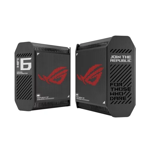 Система WiFi-Mesh ASUS ROG Rapture GT6 AX10000, 3xGE LAN, 1x2.5GE WAN, 1xUSB 3.2, 2мод, чорний
