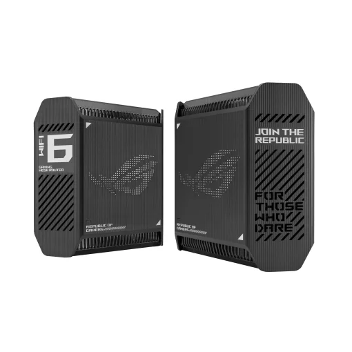 Система WiFi-Mesh ASUS ROG Rapture GT6 AX10000, 3xGE LAN, 1x2.5GE WAN, 1xUSB 3.2, 2мод, чорний