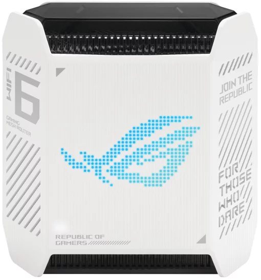 Система WiFi-Mesh ASUS ROG Rapture GT6 AX10000, 3xGE LAN, 1x2.5GE WAN, 1xUSB 3.2, 1мод, білий
