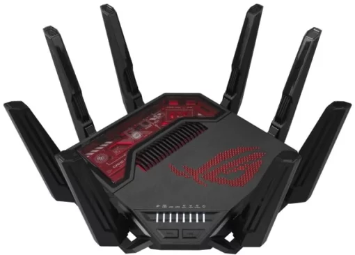 Маршрутизатор ASUS GT-BE19000 BE-19000 1x10GE LAN, 3x2.5GE LAN, 1x10GE WAN/LAN, 1x2.5GE WAN/LAN, 1xUSB3.2, 1xUSB2.0, MESH