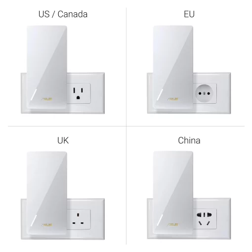 Розширювач покриття WiFi ASUS RP-BE58 AX3000 1xGE LAN, MESH EU-UK