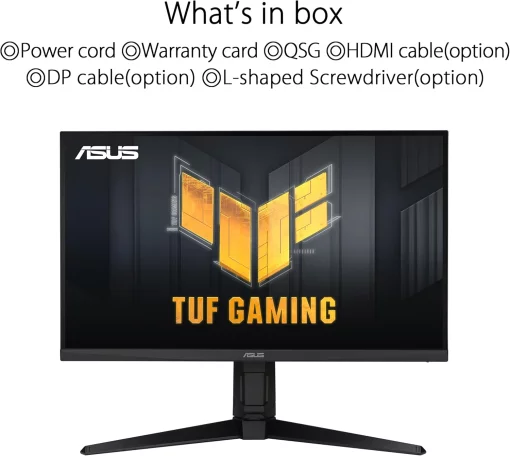 Монітор Asus 27" TUF Gaming VG279QL3A 2xHDMI, DP, MM, IPS, 180Hz, 1ms, sRGB 125%, AdaptiveSync, Pivot, HDR400