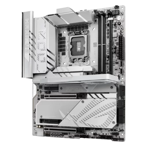 Материнcька плата ASUS ROG MAXIMUS Z890 APEX s1851 Z890 2xDDR5 M.2 Thunderbolt DP Wi-Fi BT ATX білий