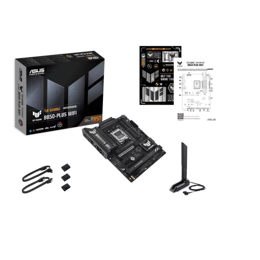 Материнcька плата ASUS TUF GAMING B850-PLUS WIFI sAM5 B850 4xDDR5 M.2 HDMI DP WiFi BT ATX