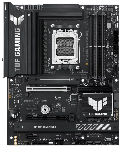 Материнcька плата ASUS TUF GAMING B850-PLUS WIFI sAM5 B850 4xDDR5 M.2 HDMI DP WiFi BT ATX