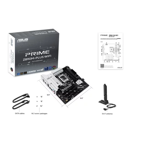Материнcька плата ASUS PRIME Z890M-PLUS WIFI s1851 Z890 4xDDR5 M.2 HDMI DP Wi-Fi BT mATX