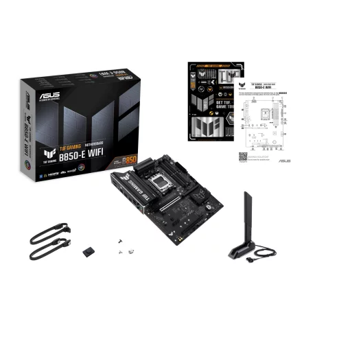 Материнcька плата ASUS TUF GAMING B850-E WIFI sAM5 B850 4xDDR5 M.2 HDMI DP WiFi BT ATX