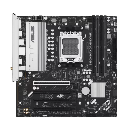Материнcька плата ASUS B850M MAX GAMING WIFI sAM5 B850 4xDDR5 M.2 HDMI DP WiFi BT mATX