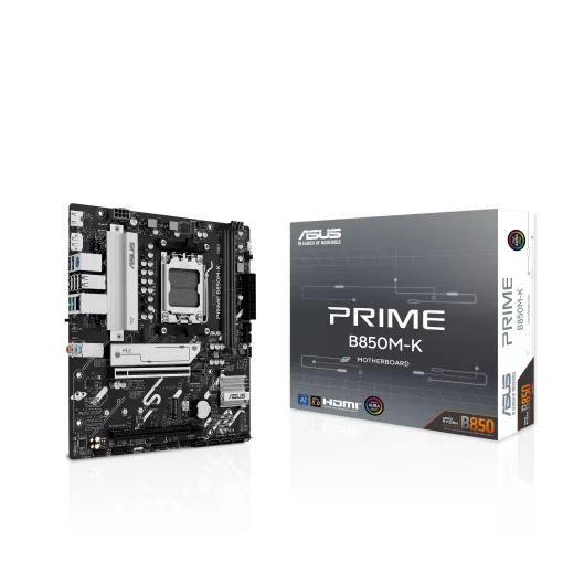 Материнcька плата ASUS PRIME B850M-K sAM5 B850 4xDDR5 M.2 HDMI DP mATX