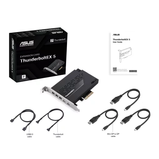 Плата-адаптер PCIe ASUS ThunderboltEX 5 USB Type-C PCIe 4.0 X4 Expansion Card