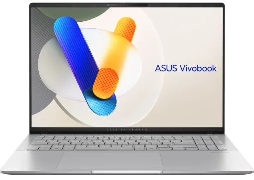 Ноутбук ASUS Vivobook S 16 M5606KA-RI014 16" 3K OLED, AMD AI 5 340, 16GB, F1TB, UMA, NoOS, Сріблястий