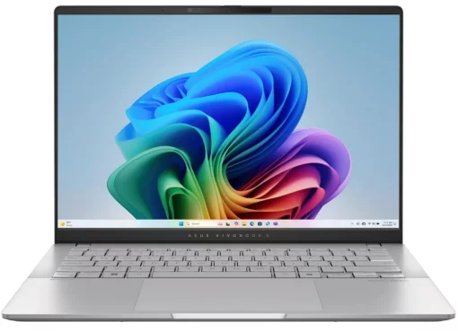 Ноутбук ASUS Vivobook S 14 M5406KA-PP110W 14" 3K OLED, AMD AI 7 350, 24GB, F1TB, UMA, Win11, Сріблястий