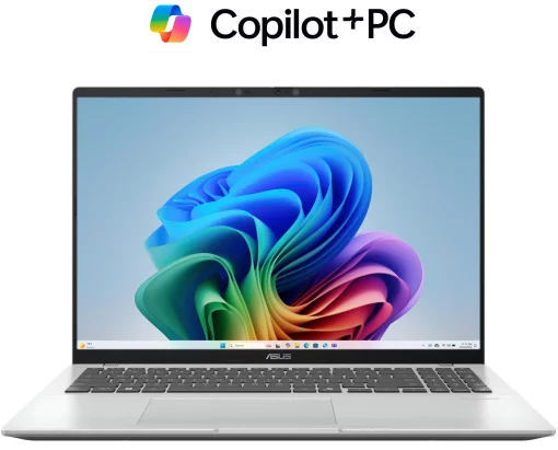 Ноутбук ASUS Vivobook 16 X1607QA-MB055W 16" WUXGA IPS, Snapdragon X X1 26 100, 16GB, F512GB, UMA, Win11, Сріблястий