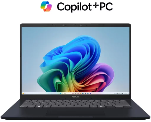 Ноутбук ASUS Vivobook 14 X1407QA-LY034W 14" WUXGA IPS, Snapdragon X1 26 100, 16GB, F512GB, UMA, Win11, Блакитний