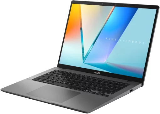 Ноутбук ASUS Vivobook S 14 S3407QA-KP003W 14" 2.5K IPS, Snapdragon X1 26 100, 16GB, F512GB, UMA, Win11, Сірий