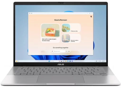 Ноутбук ASUS Vivobook S 14 S3407CA-LY009 14" WUXGA IPS, Intel Ultra 7 255H, 16GB, F1TB, UMA, NoOS, Сірий